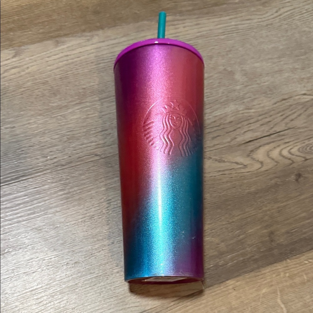 Starbucks Pink and Blue Ombre Tumbler
